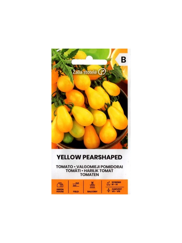 Pomidorai 'Yellow Pearshaped' 0,2 g