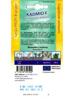 Paprika 'Kadmio' H, 10 sėklų