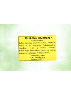 Ridikėliai 'Carmen' 50 g